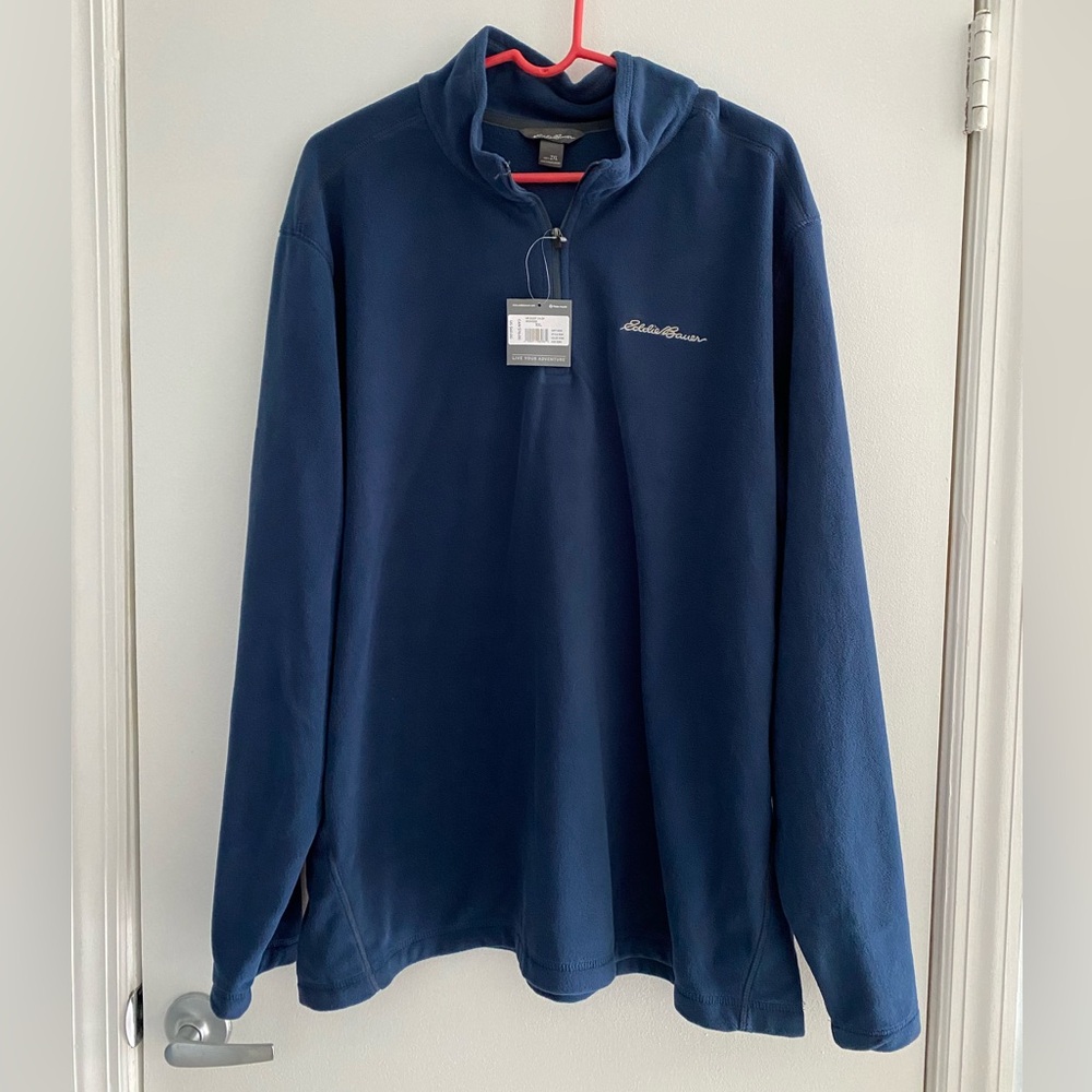 Eddie Bauer 2XL Men’s Quest Quarter Zip Fleece Pullover
